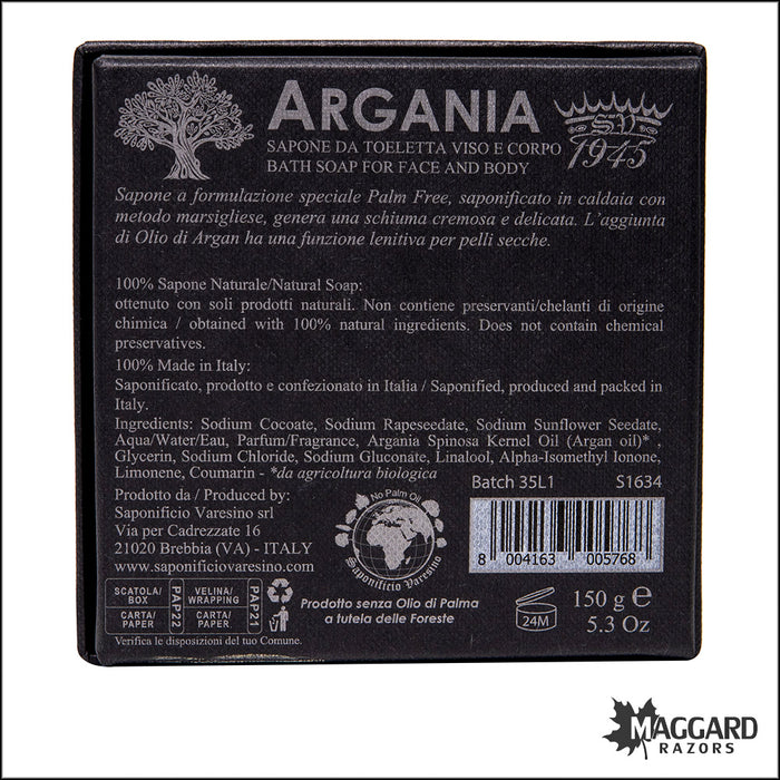 Saponificio Varesino Argania Bath Soap, 150g