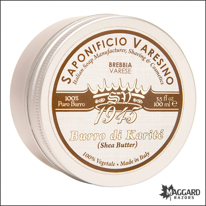 Saponificio Varesino Burro di Karité, Pure Shea Butter Pre-Shave Skin Treatment, 3.5oz