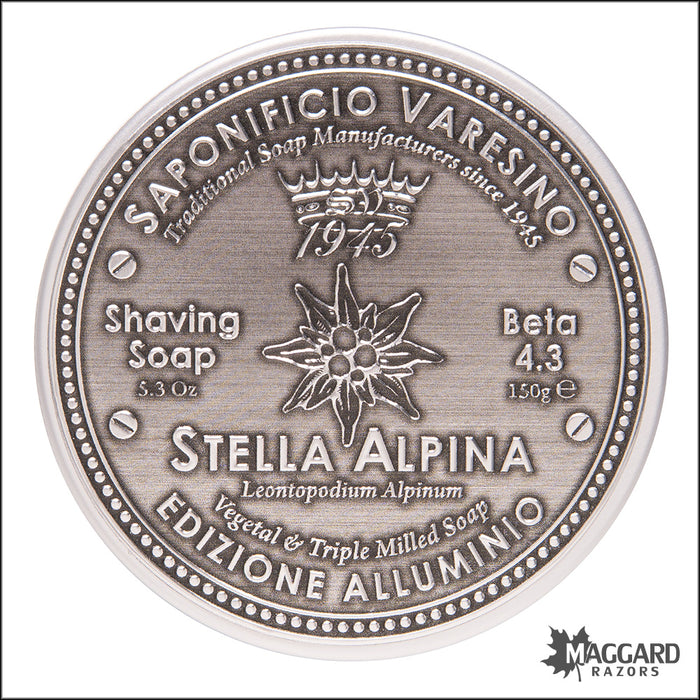 Saponificio Varesino Stella Alpina Shaving Soap, 150g - Beta 4.3