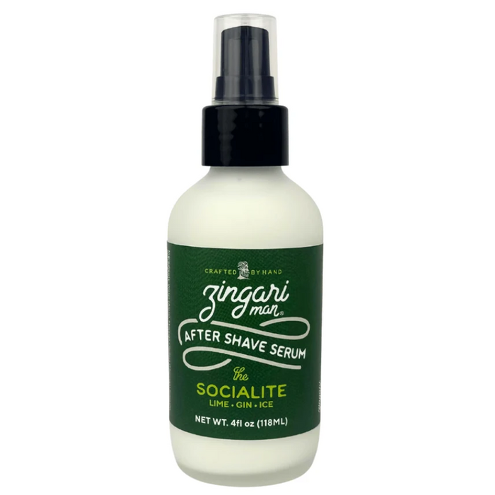 Zingari Man The Socialite After Shave Serum, 4oz - Alcohol Free - Seasonal Release