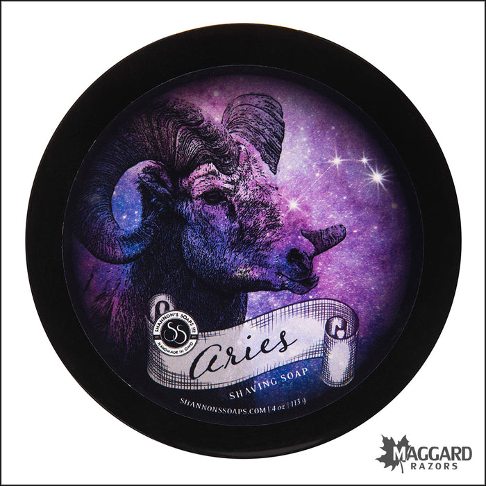 Shannon's Soaps Aries Tallow Shaving Soap, 4oz