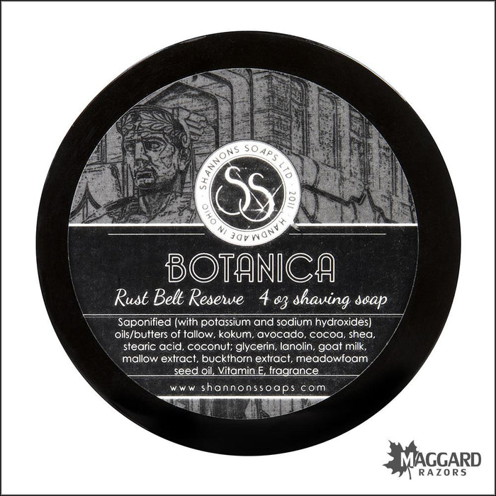 Shannon's Soaps Botanica Artisan Shaving Soap, 4oz