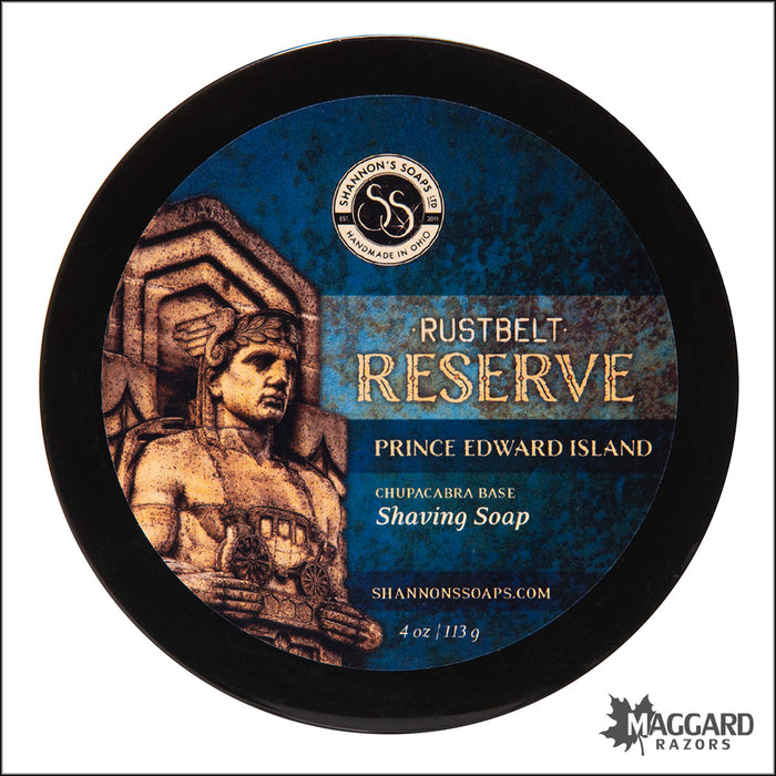 Shannon's Soaps Prince Edward Island, Rust Belt Reserve Shaving Soap, 4oz