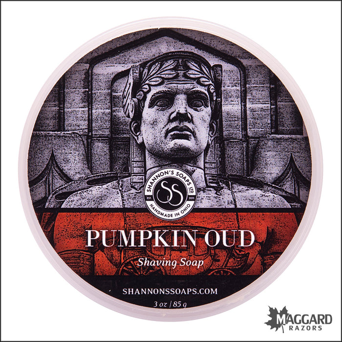 Shannon's Soaps Pumpkin Oud Tallow Shaving Soap, 3oz - Seasonal Release