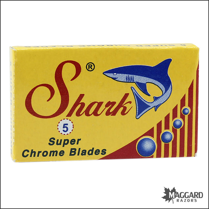 Shark Super Chrome Stainless DE Safety Razor Blades, 5 blades