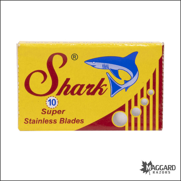 Shark Super Stainless Double Edge Safety Razor Blades, 10 Blades
