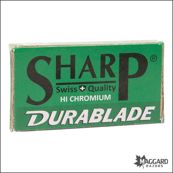 Sharp Durablade Stainless Double Edge Safety Razor Blades, 10 Blades