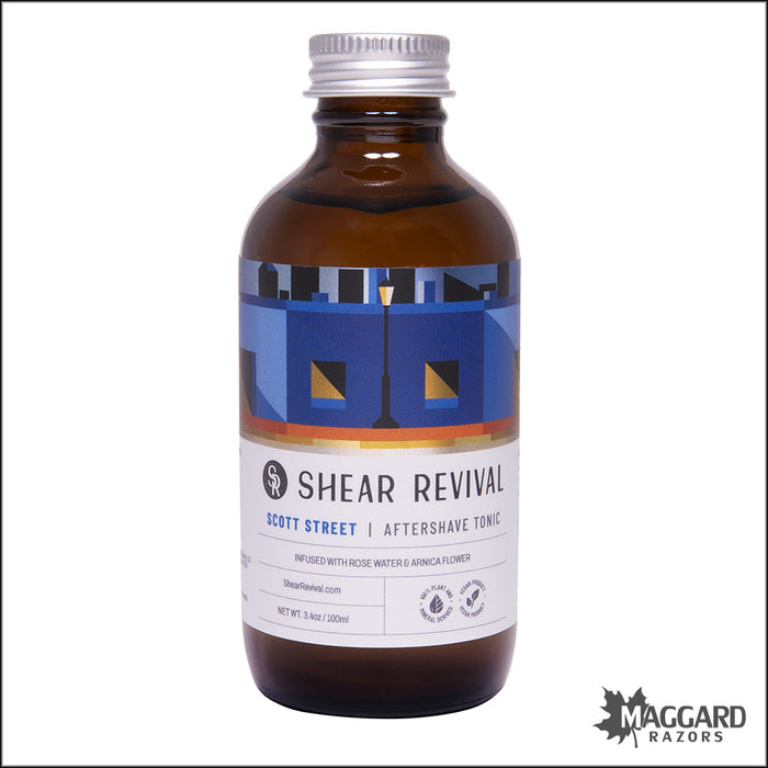 Shear Revival Bay and Lime - Scott Street Aftershave Tonic, 3.4oz