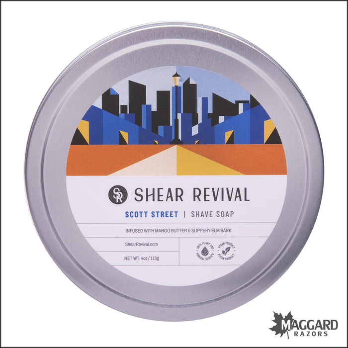 Shear Revival Bay and Lime - Scott Street Shave Soap, 4oz