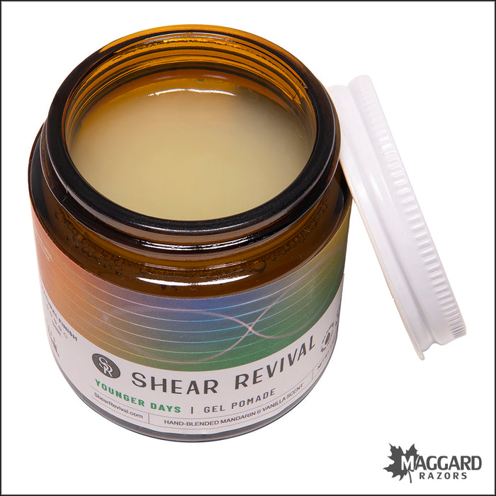 Shear Revival Younger Days Water Based Medium Hold Pomade, 3.4oz