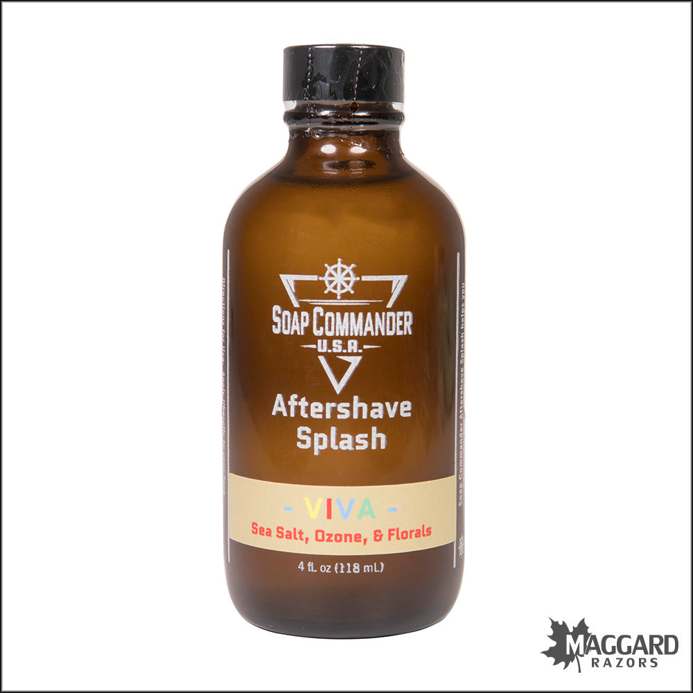Soap Commander Viva Artisan Aftershave Splash, 4oz — Maggard Razors