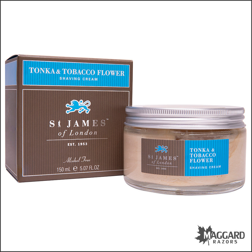 st james of london tonka and tobacco St James of London Tonka and Tobacco Flower Shave Cream, 150ml