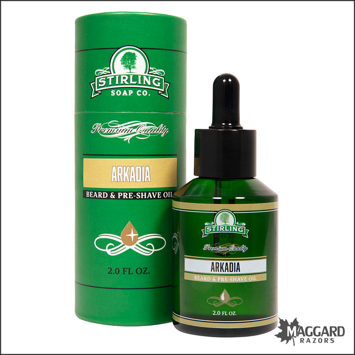 Stirling Soap Co. Arkadia Beard and Pre-Shave Oil, 2oz