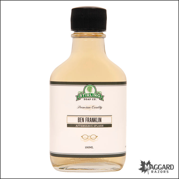 Stirling Soap Co. Ben Franklin Aftershave Splash, 100ml