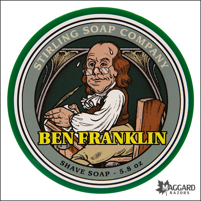 Stirling Soap Co. Ben Franklin Shaving Soap, 5.8oz