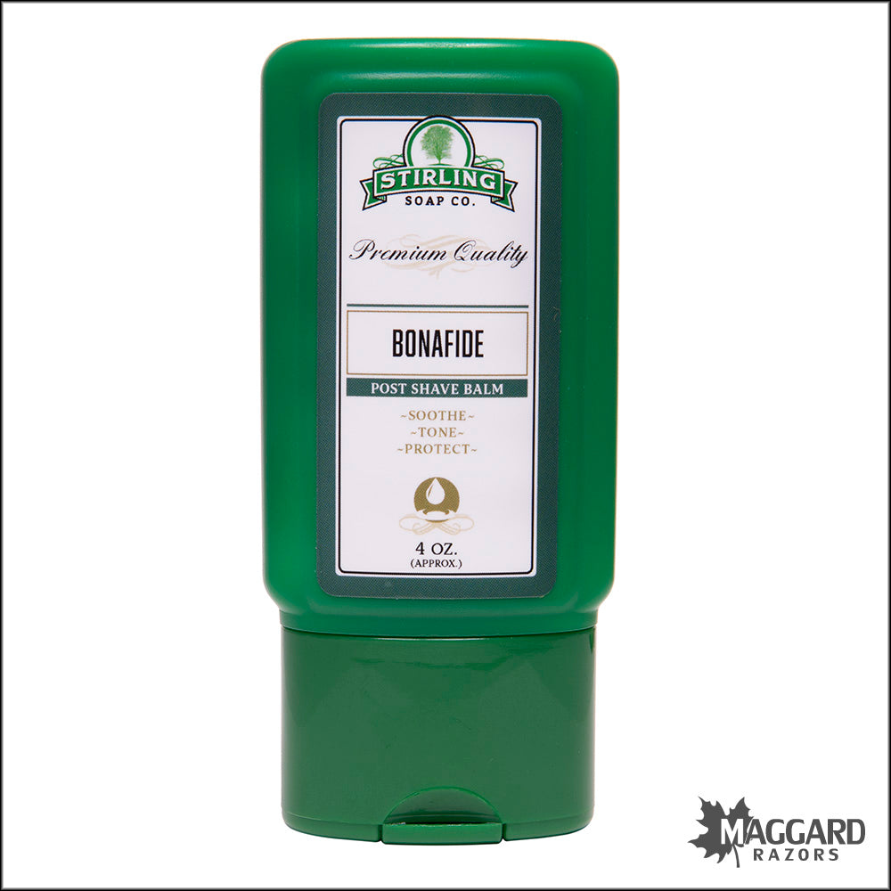 Stirling Soap Co. Bonafide Aftershave Balm, 4oz Alcohol Free