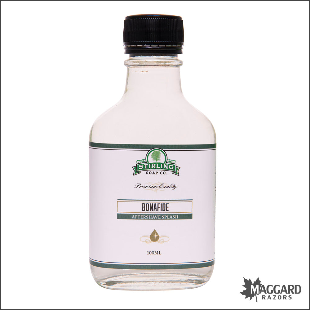 Stirling Soap Co. Bonafide Aftershave Splash, 100ml — Maggard Razors