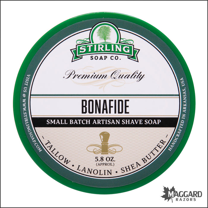 Stirling Soap Co. Bonafide Artisan Shaving Soap, 5.8oz