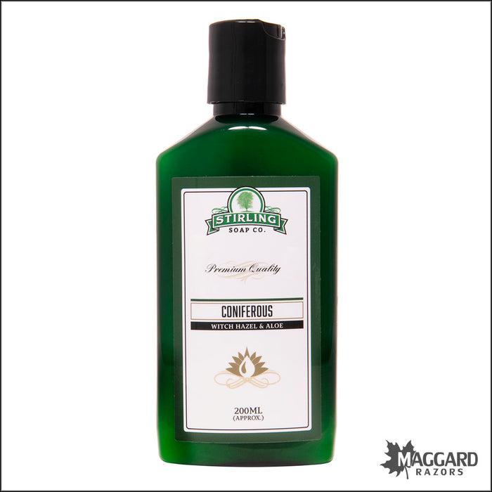 Stirling Soap Co. Coniferous Witch Hazel and Aloe Aftershave, 200ml
