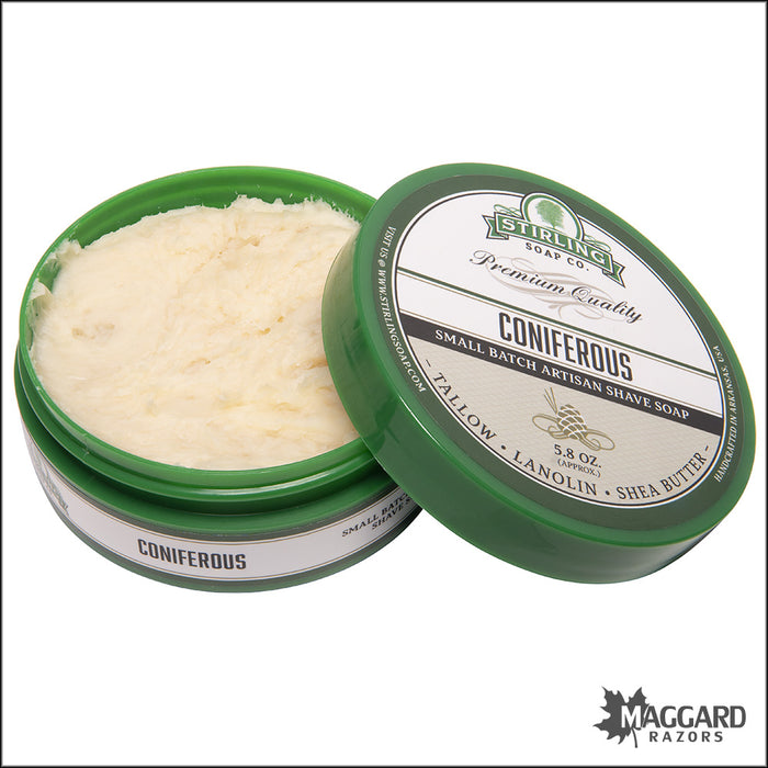 Stirling Soap Co. Coniferous Shaving Soap, 5.8oz