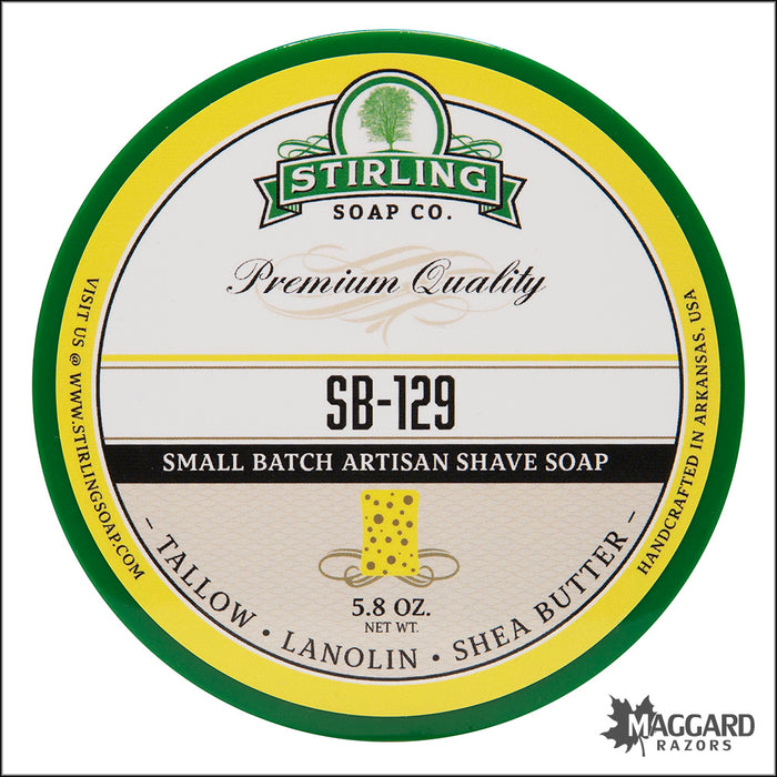 Stirling Soap Co. SB-129 Shaving Soap, 5.8oz