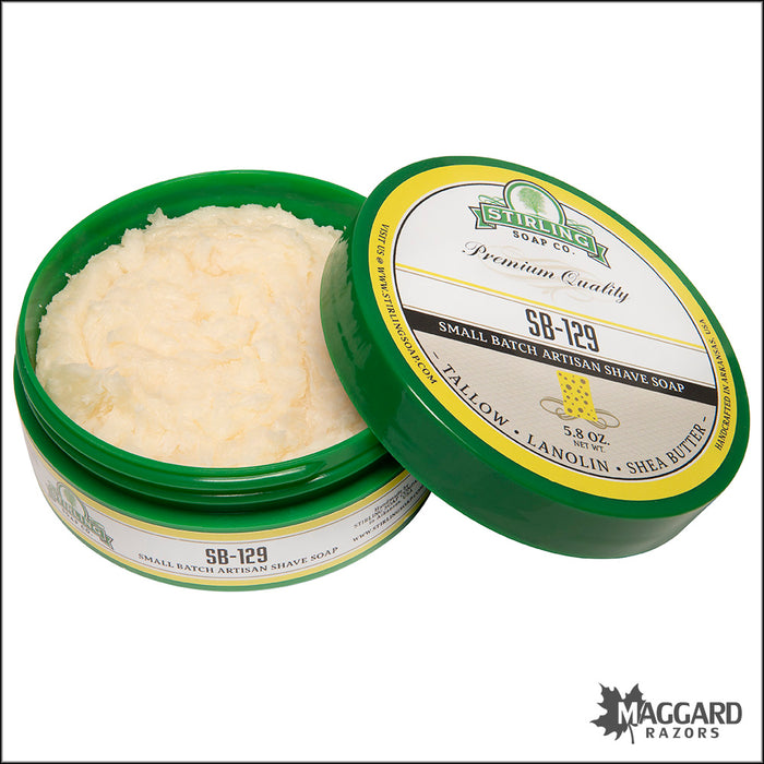 Stirling Soap Co. SB-129 Shaving Soap, 5.8oz