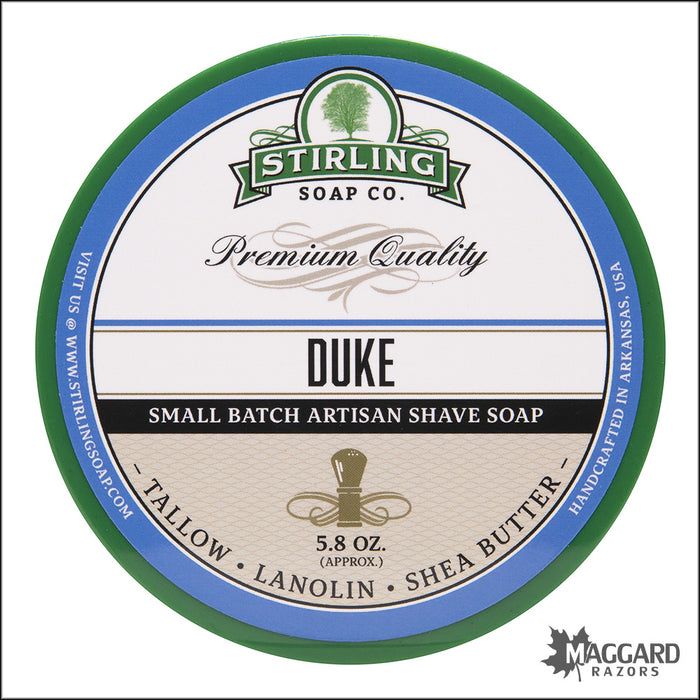 Stirling Soap Co. Duke Shaving Soap, 5.8oz