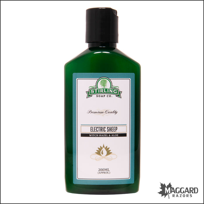 Stirling Soap Co. Electric Sheep Witch Hazel and Aloe Aftershave, 200ml