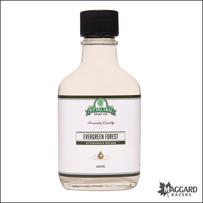 Stirling Soap Co. Evergreen Forest Aftershave Splash, 100ml - Seasonal Release