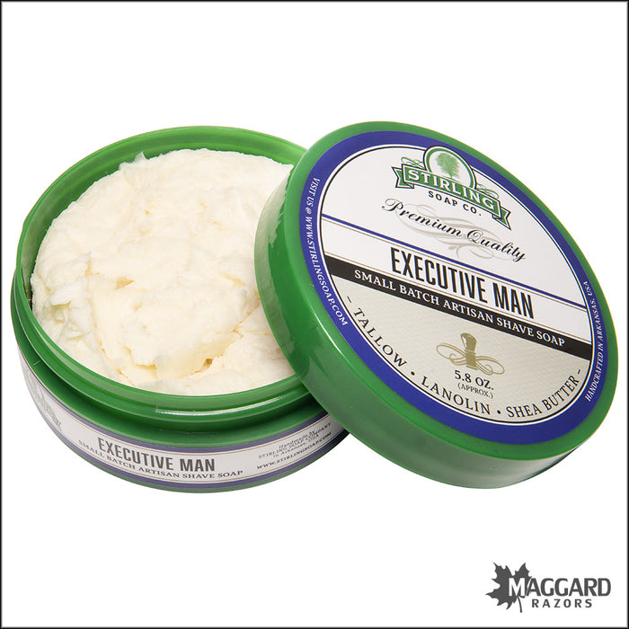 Stirling Soap Co. Executive Man Shaving Soap, 5.8oz
