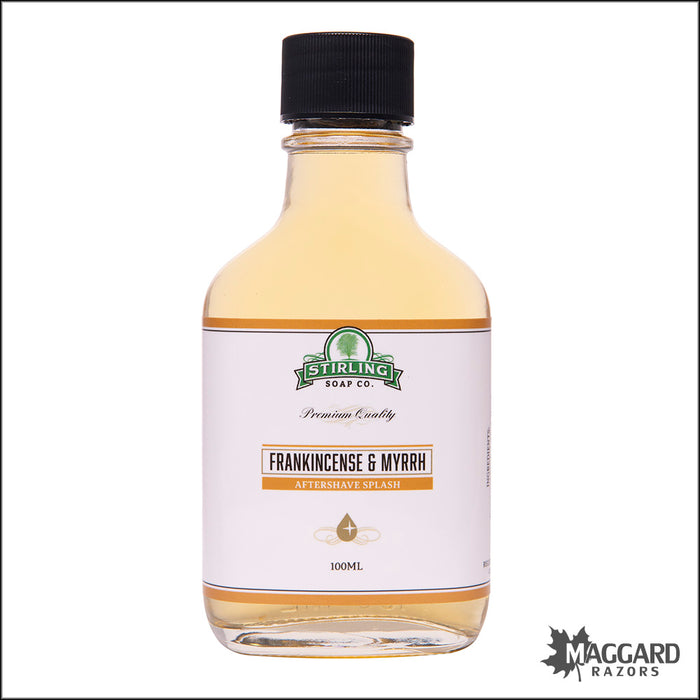 Stirling Soap Co. Frankincense and Myrrh Aftershave Splash, 100ml - Seasonal Release