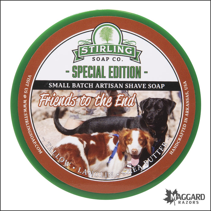 Stirling Soap Co. Friends To The End Shaving Soap, 5.8oz - Special Edition