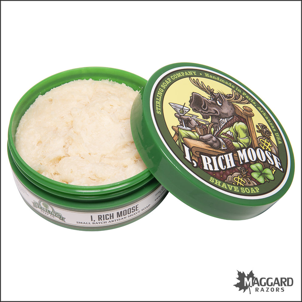 Stirling Soap Co. I, Rich Moose Shaving Soap, 5.8oz - Seasonal Release ...