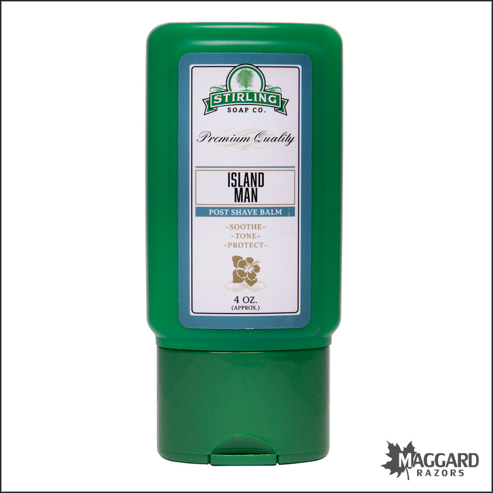 Stirling Soap Co. Island Man Aftershave Balm, 4oz - Seasonal Release ...