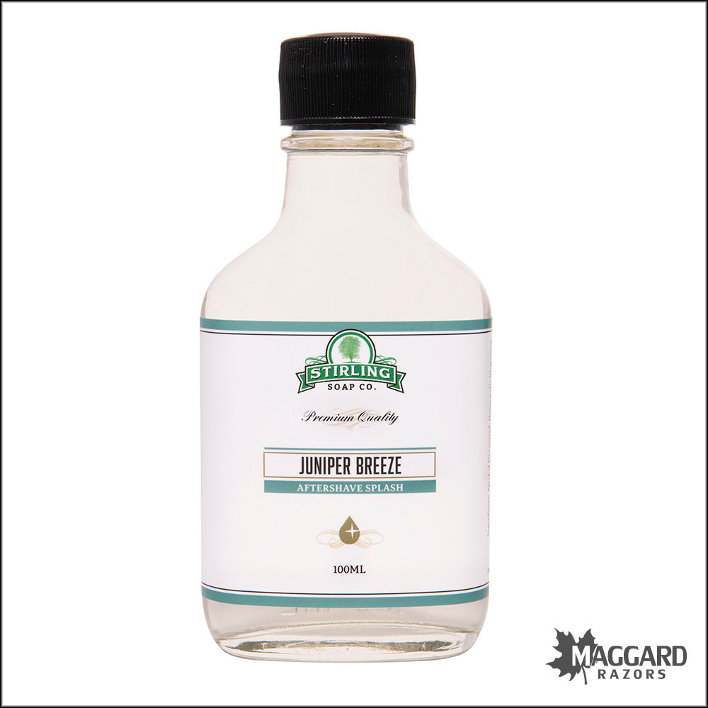 Stirling Soap Co. Juniper Breeze Aftershave Splash, 100ml Seasonal R