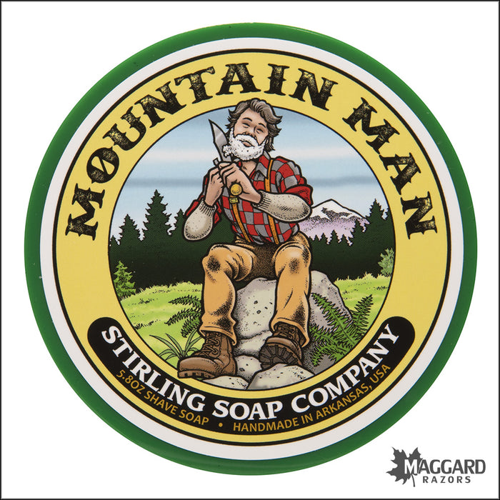 Stirling Soap Co. Mountain Man Shaving Soap, 5.8oz