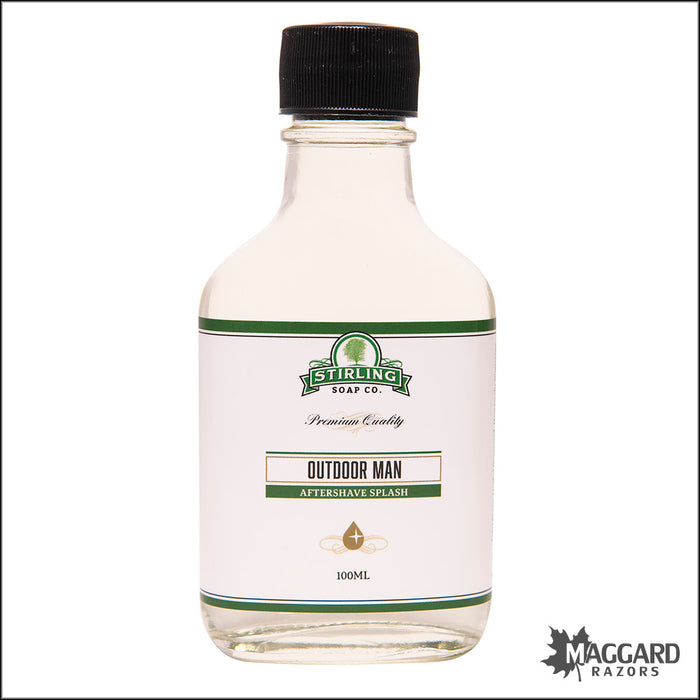 Stirling Soap Co. Outdoor Man Aftershave Splash, 100ml - Seasonal Release