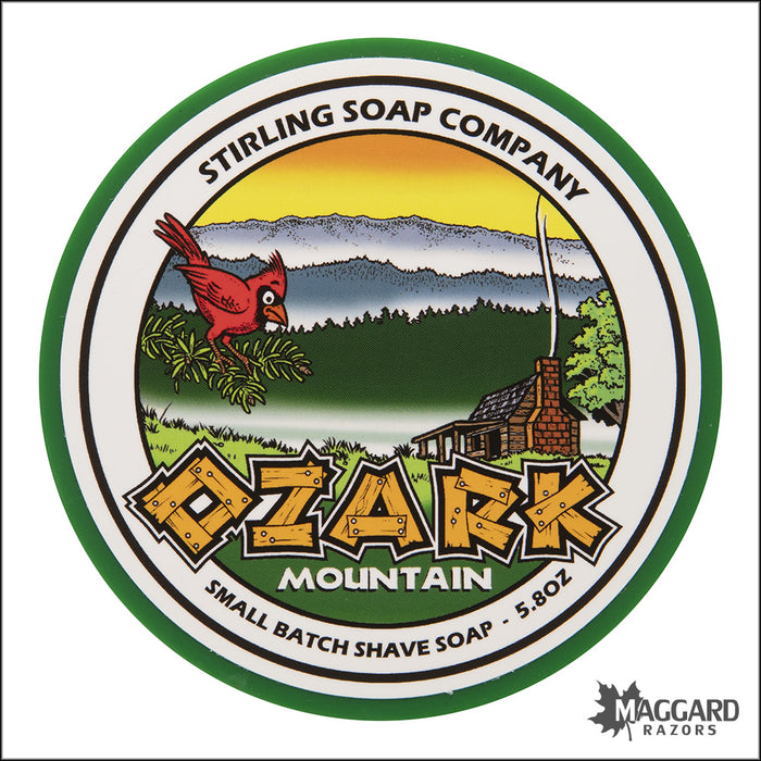 Stirling Soap Co. Ozark Mountain Shaving Soap, 5.8oz