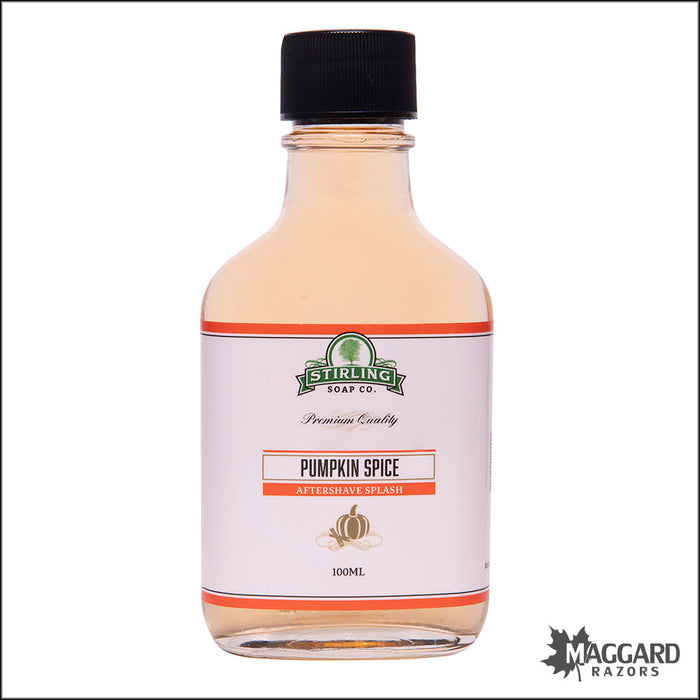 Stirling Soap Co. Pumpkin Spice Aftershave Splash, 100ml - Seasonal Release