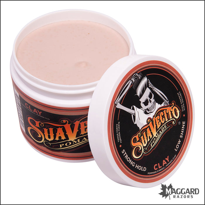 Suavecito Clay Pomade, Firm Hold, Low Shine - 4oz