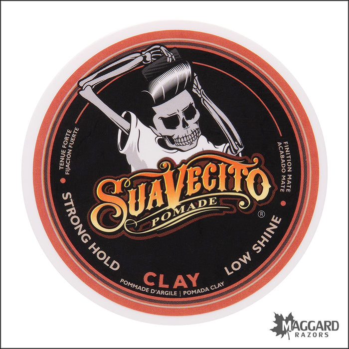 Suavecito Clay Pomade, Firm Hold, Low Shine - 4oz