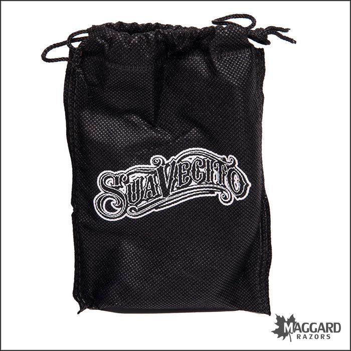 Suavecito Beard Brush - Natural Wood Finish 100% Natural Soft Grade Boar Hair Beard Brush with Drawstring Bag