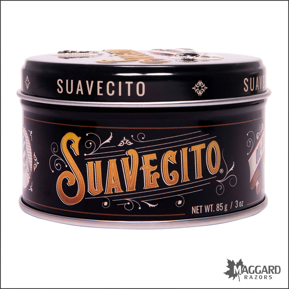 Suavecito Oil Based Pomade, Medium Hold, High Shine Pomade - 3oz