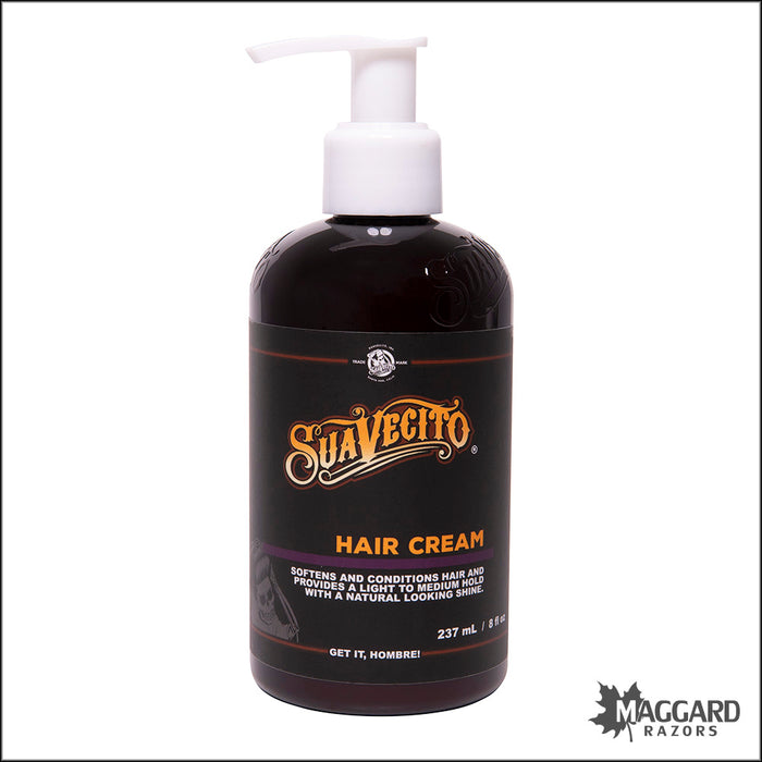 Suavecito Hair Cream Medium Hold Styling Cream, 8oz