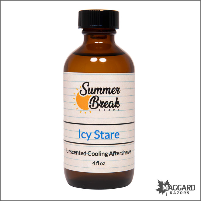 Summer Break Soaps Icy Stare Unscented Artisan Aftershave Splash, 4oz