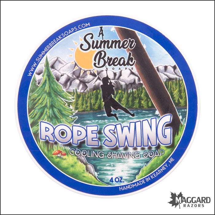 Summer Break Soaps Rope Swing Artisan Shaving Soap, 4oz