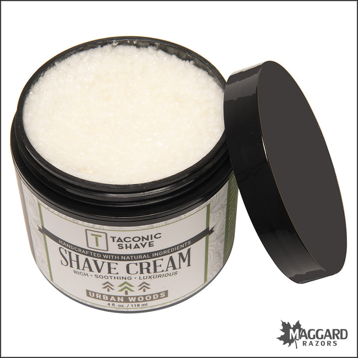 Taconic Shave Urban Woods Organic Shave Cream, 4oz