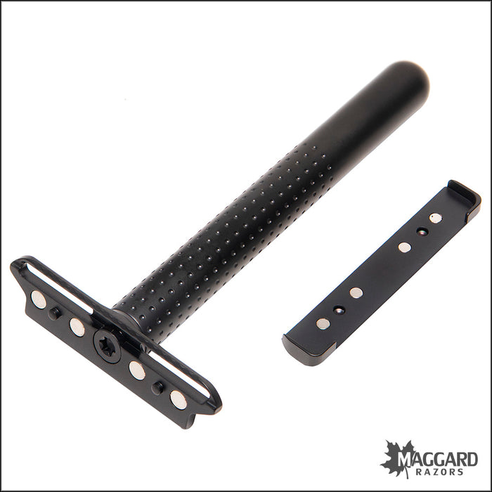 Tatara Razors Amakuni Stainless Steel Single Edge Safety Razor, Matte Black