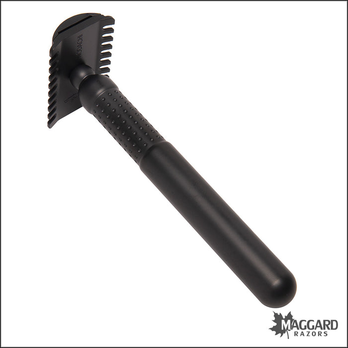 Tatara Razors Masamune Nodachi Open Comb Safety Razor, Black Finish