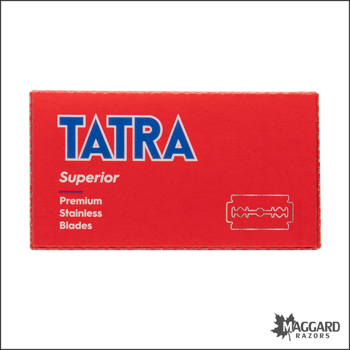 Tatra Superior Stainless Steel Double Edge Razor Blades, 5 Blades